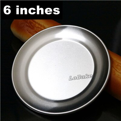 arrivals 6, 8, 10, 12, 14 inches shallow pizza pan anodic aluminium alloy cake bakery holding tray for DIY kitchen bakeware: 6 inches