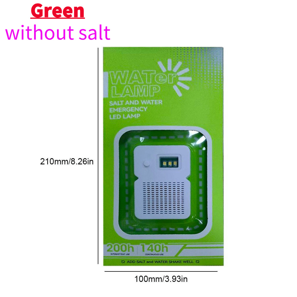 Lámpara LED portátil de agua salada para exteriores, lámpara de emergencia reutilizable para pesca nocturna, ahorro de energía, suministros de viaje: Blanco / 11-15 W