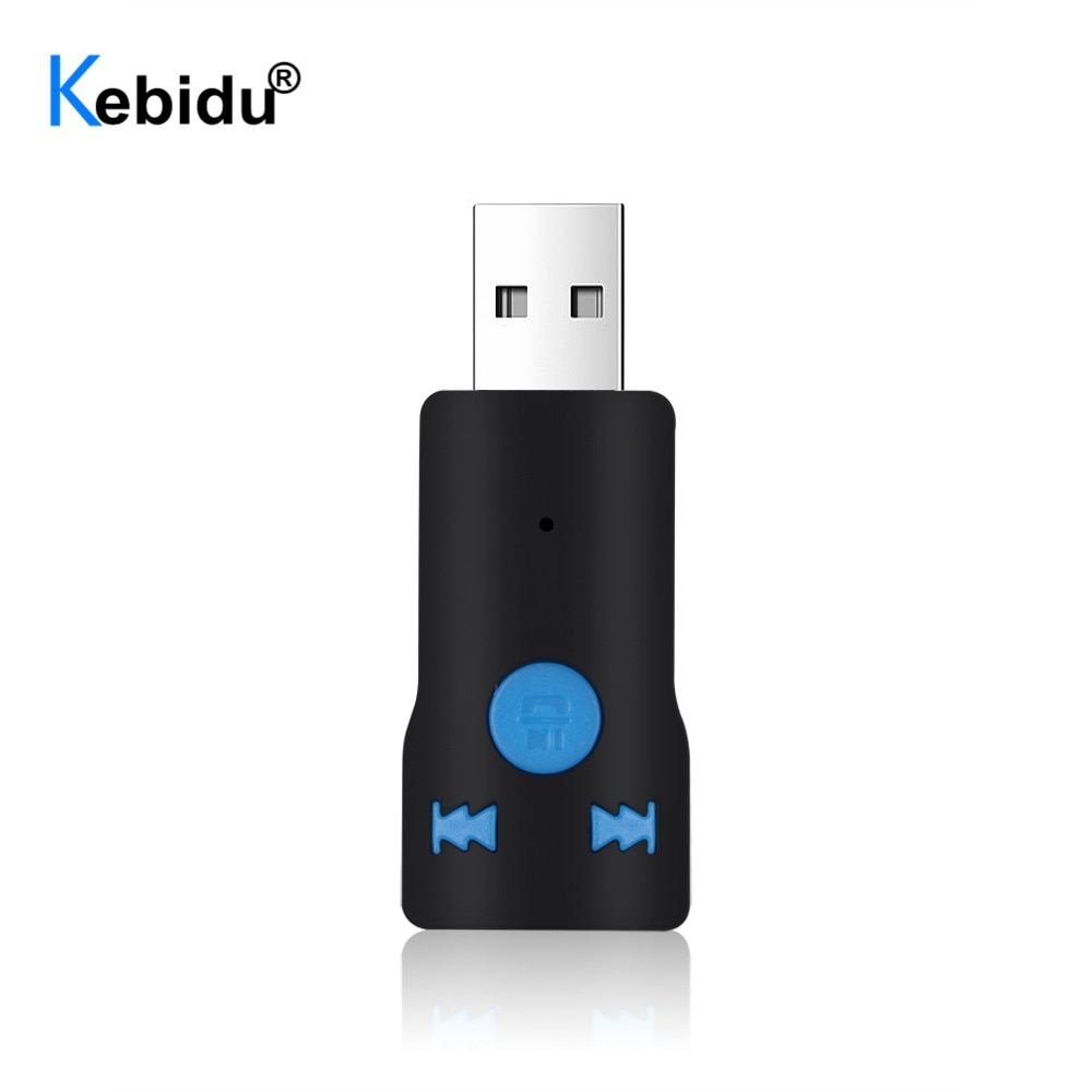 Kebidu Usb Bluetooth Ontvanger 4.1 Draadloze Adapter Audio Ontvanger 3.5 Mm Car Kit Aux Dongle Voor Auto Speaker Hoofdtelefoon Handen -Gratis
