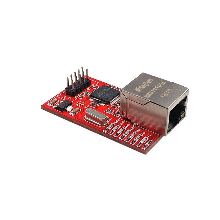 OULLX Mini W5100 LAN Ethernet bouclier carte réseau Module R3 W5100 3.3V Compatible pour Ethernet UNO Mega 2560