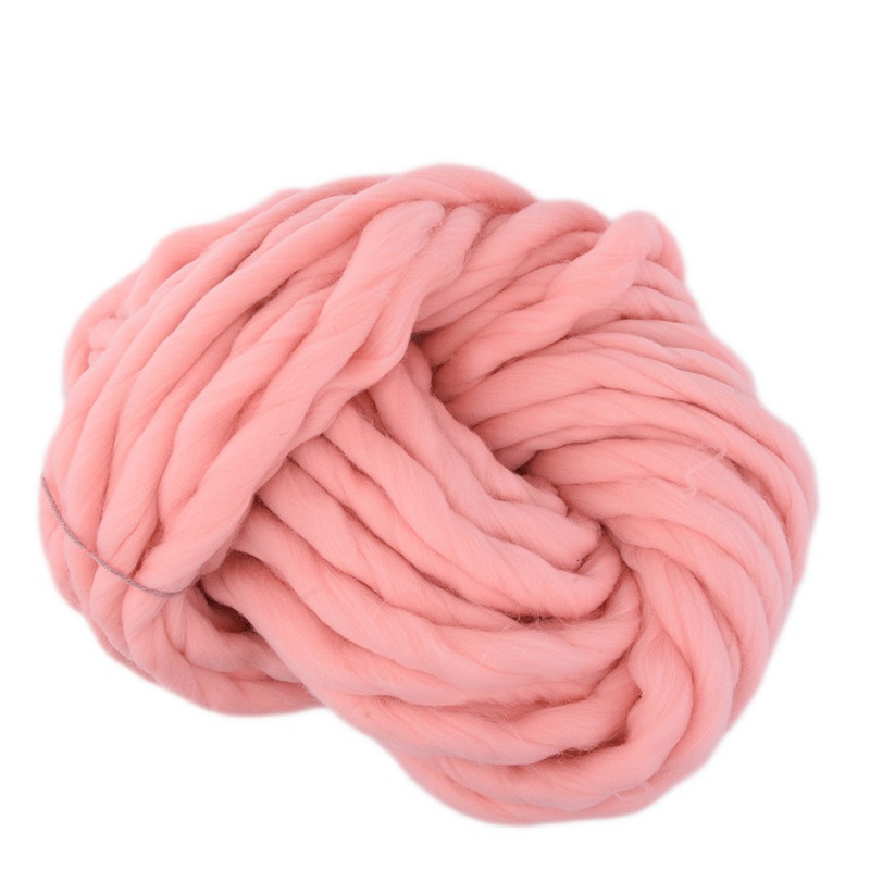 Hilo de lana de colores gruesos para tejer en casa, bufanda teñida a mano, hilo para tejer a mano, hilos de lana gruesos de un solo hilo suave