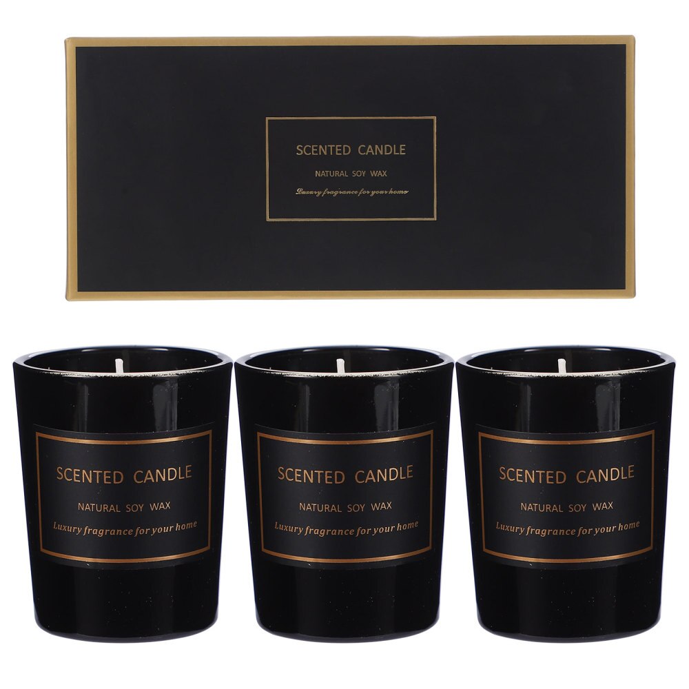 3pcs Aromatherapy Candles Exquisite Fragrance Candles Delicate Aromatic Candle