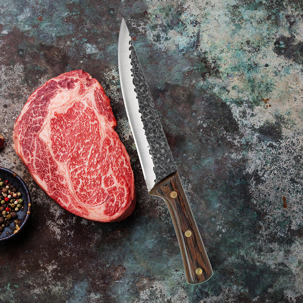 Butcher Kitchen Knives Set Handmade Forged Stainless Steel Chef Knife High Carbon Cleaver Boning Knife Meat Cutter with Cover