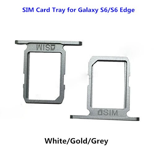 Sim Card Tray For Samsung Galaxy S6 Edge G920 G925 Sim Card Holder Slot Replacement Part Single/Dual