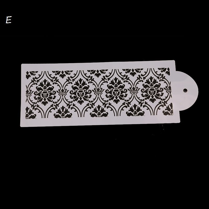 Molde decorativo para repostería, plantilla para decorar tartas, herramientas de decoración de pasteles, plantilla de boda, decoración de Pascuas: E