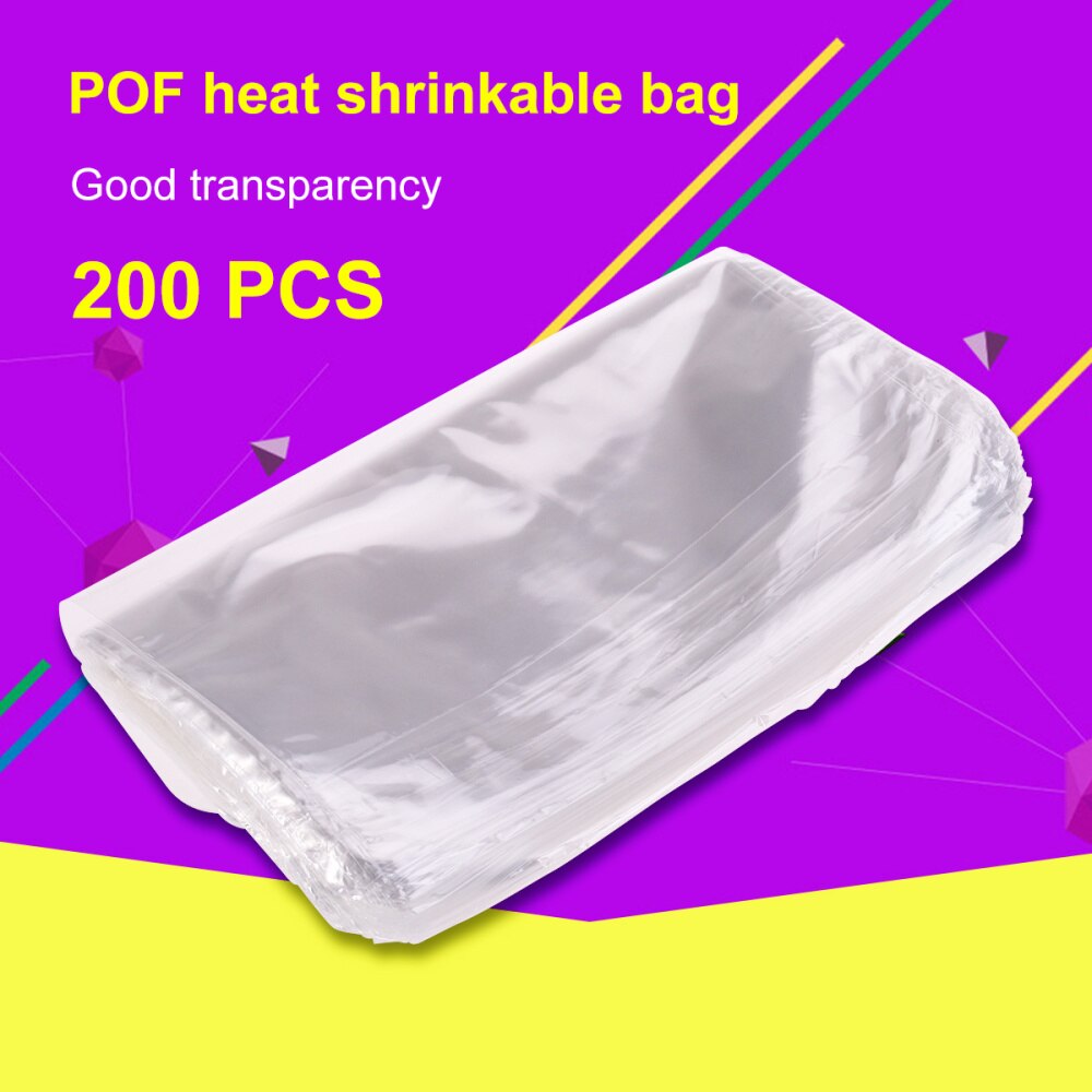 Bolsas de envoltura termorretráctiles para jabones, bombas de baño y artesanías, transparentes, impermeables, 6x6 pulgadas, 200 Uds.: Default Title