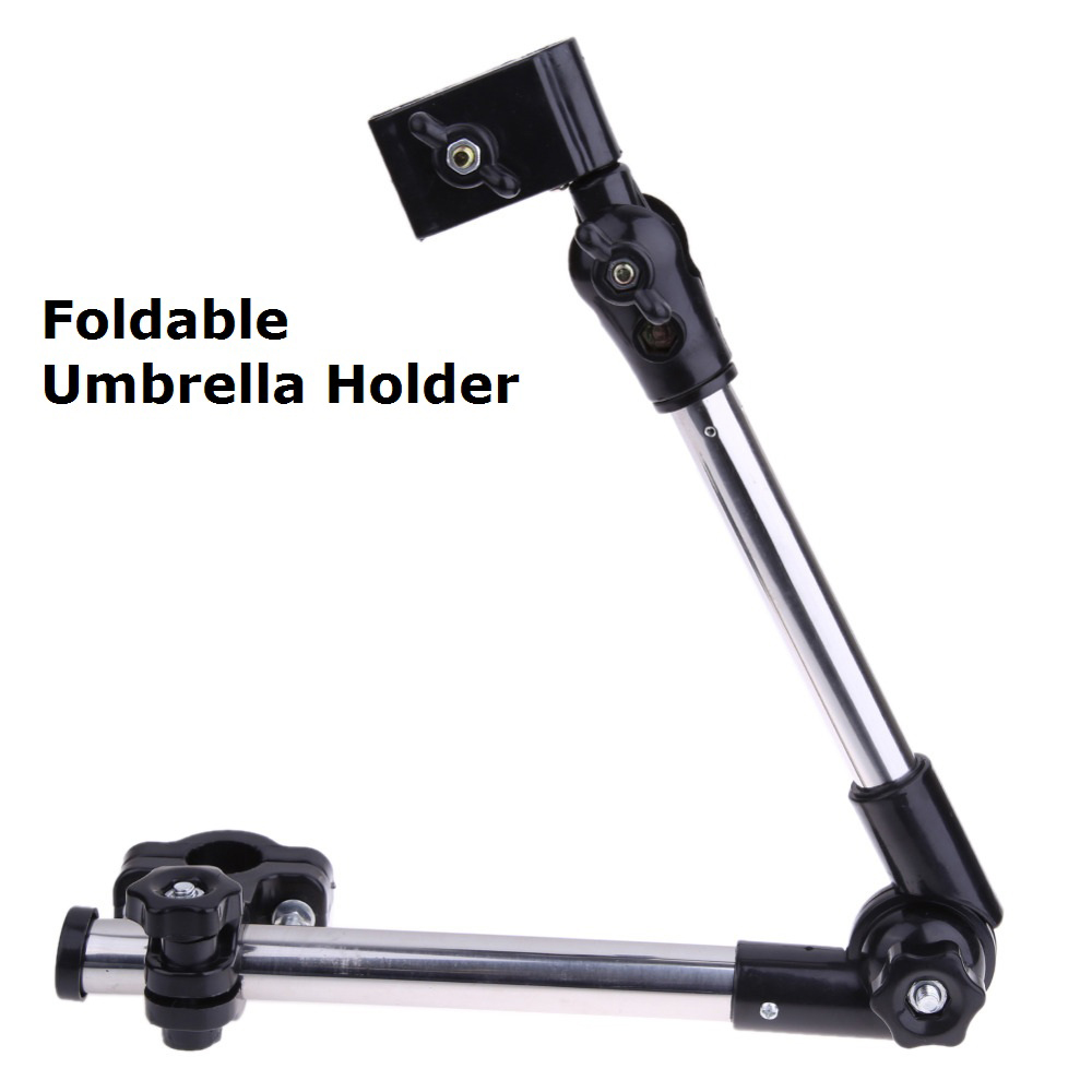 Paraplystik klapvogn paraplybeslag klemme justerbar udvidelig kørestol cykel paraplyholder stativ regnværktøj: Yl1016