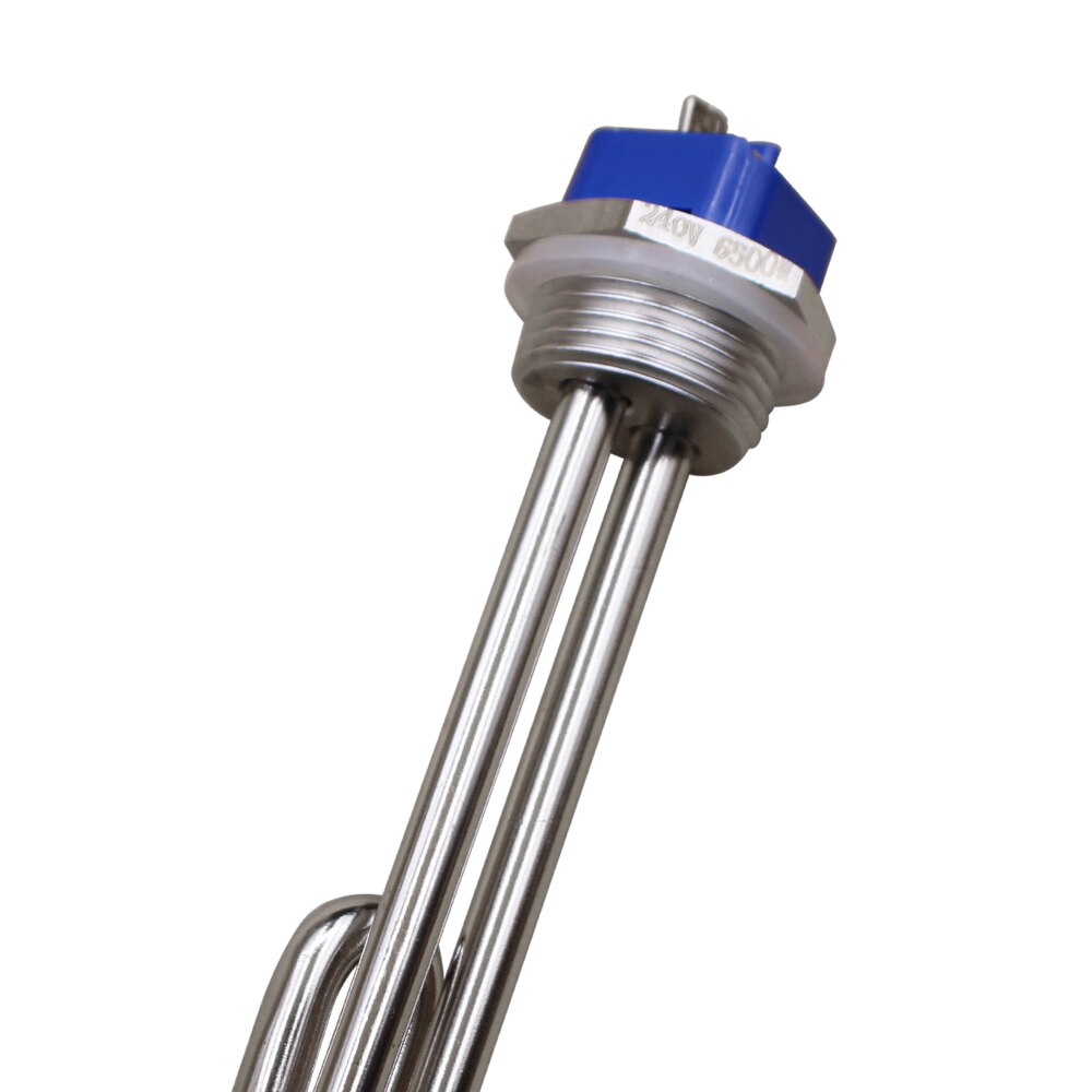 240v 6500w High Wattage Immersion Water Heater Element Foldback Tube Screw In Heater with 1&quot; NPT Thread