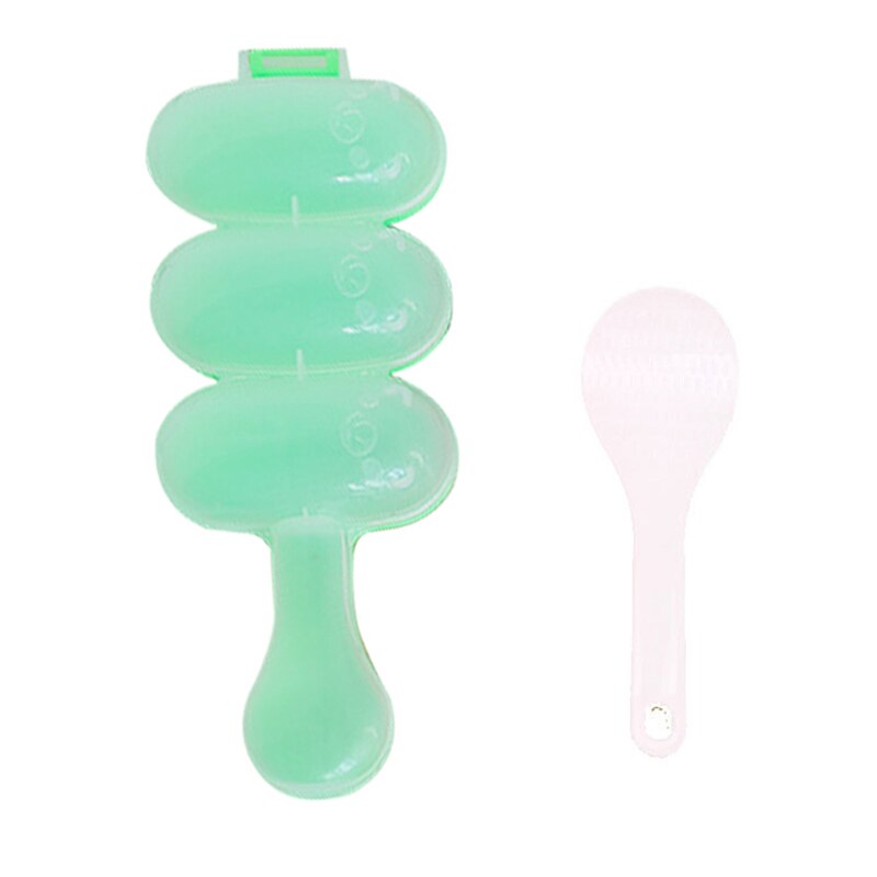 1pcs Balls Maker Mold With Spoon Rice Kitchen DIY Sushi Mini Rice Tools Ball Molds Rice Meat Vegetables Making Kitchen: GN