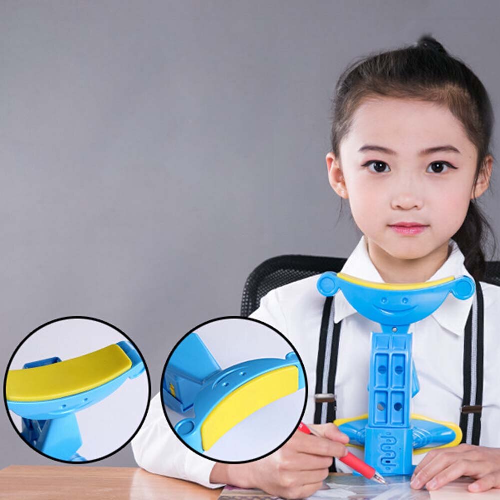 kids sitting posture corrector when reading and writing Adjustable Anti-myopia sitting Support Brace blue pink available