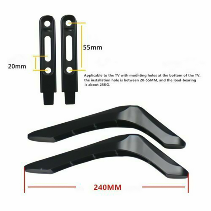 Universele Tv Stand Base Mount Voor 32- 65 &quot;Samsung Vizio Sony Lcd Tv Vervanging Desktop Tv Houder Up om 15Kg