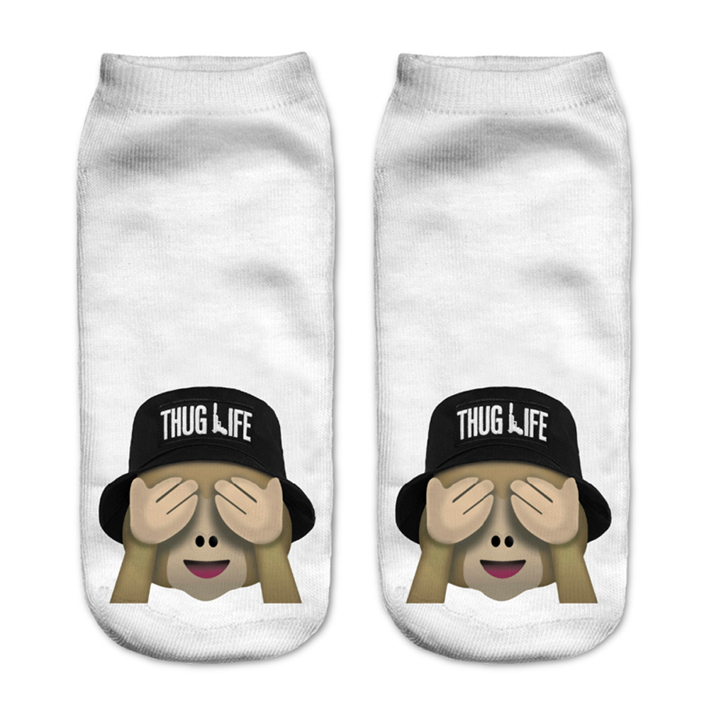 Calcetines con estampado 3D de para Mujer, calcetín tobillero de corte bajo, medias informales con estampado 3D de gato, zapatos de lona,