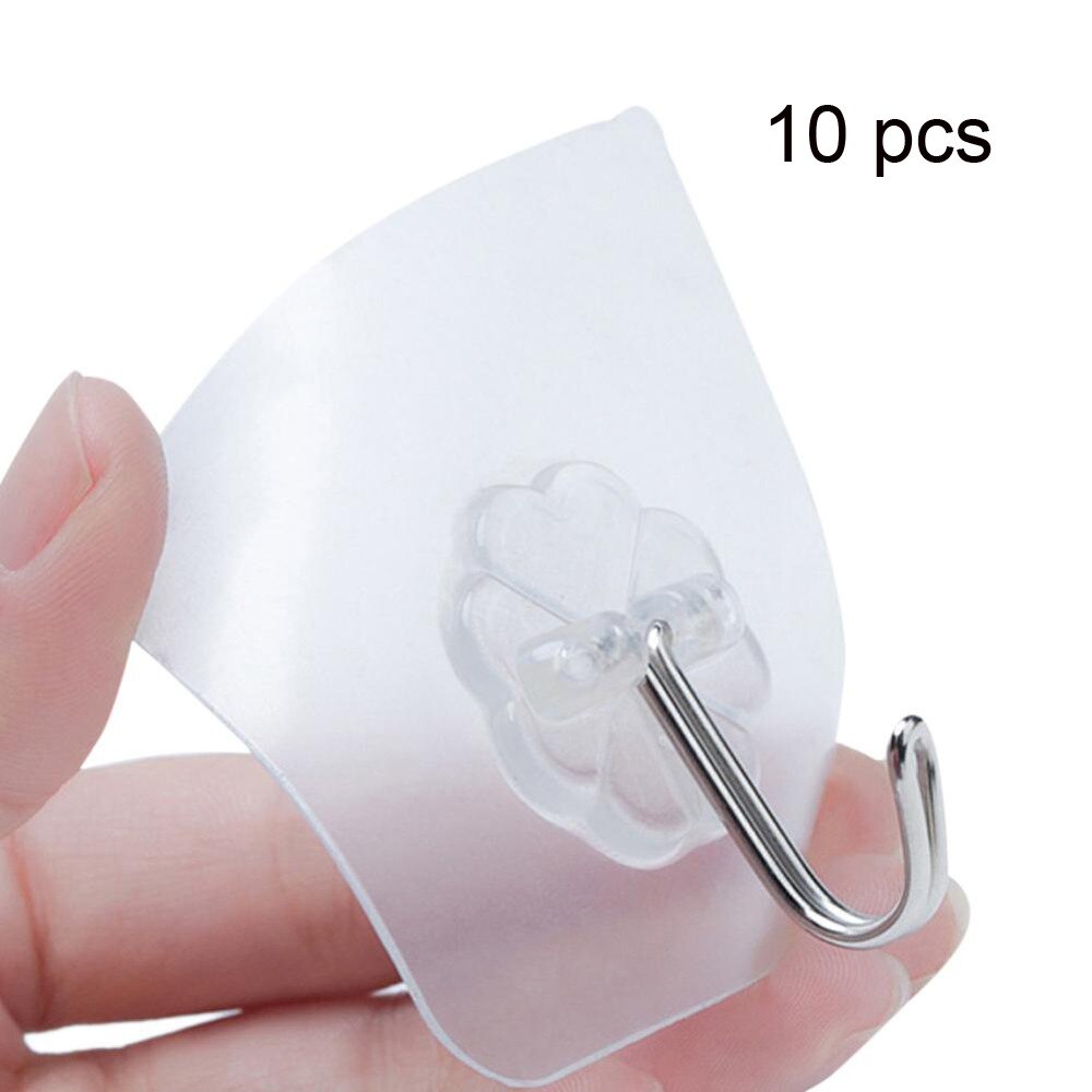 10Pc Sterke Transparante Zuignap Sucker Muurhaken Hanger Voor Keuken Bathroo Auto Tipo De Prego Casa Cozinha Посуда для Кухн