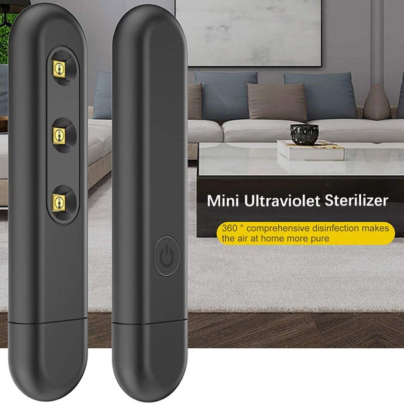 mini sterilizzatore UVC portatile portatile USB lampada germicida ultravioletta UVC e ozono doppia sterilizzazione rimuovere acaro uccidere i batteri