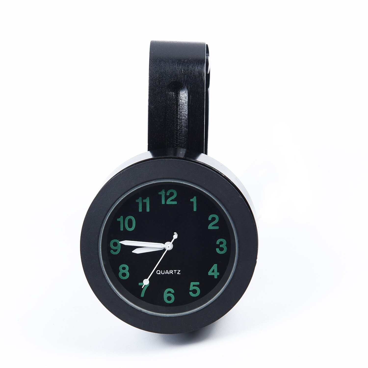 Premium-Reloj de aluminio billet, resistente a los golpes, con Motor de aluminio, barra de manillar de bicicleta, resistente a los golpes: Black