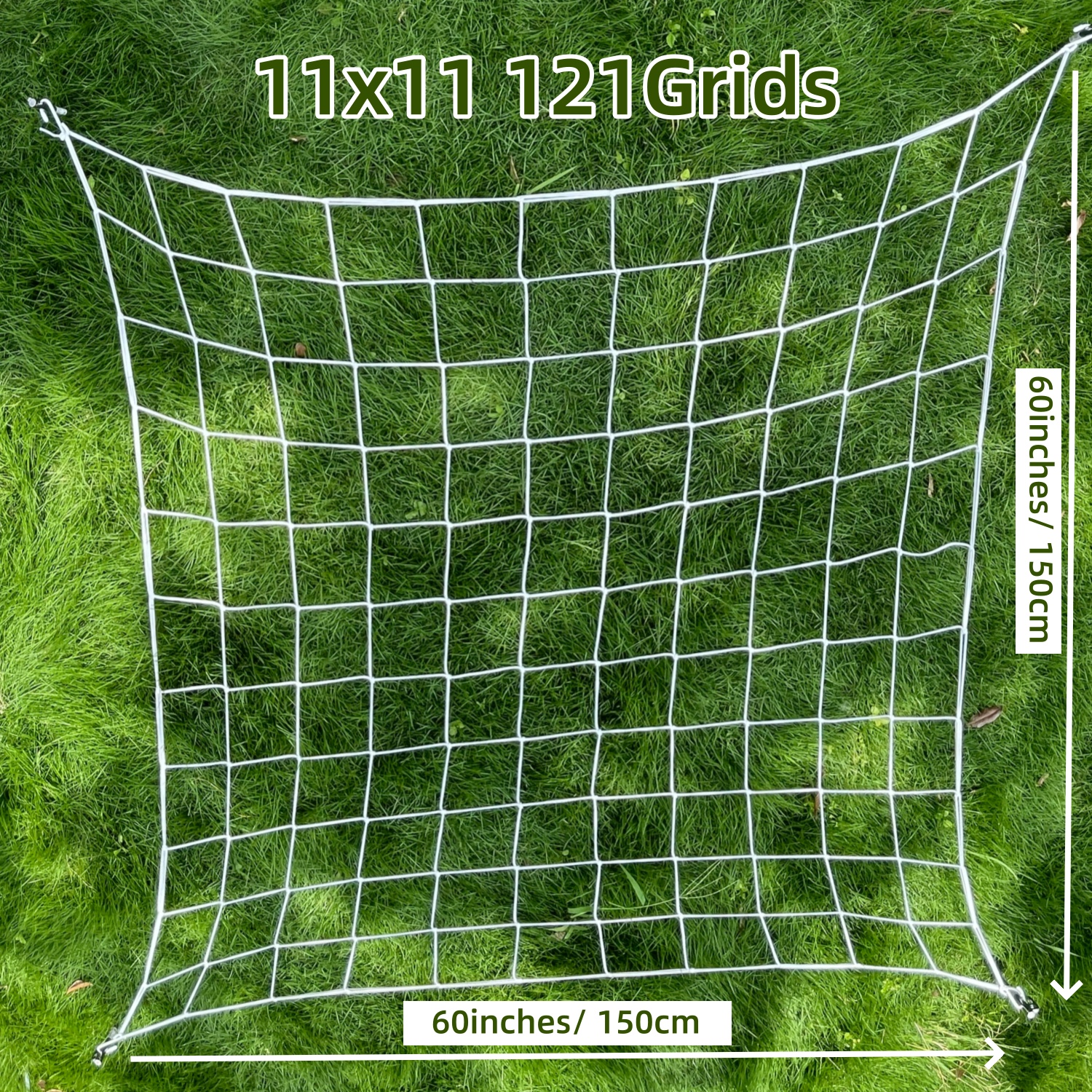 2Stck 4'' Gittergewebe Spaliernetz Pflanzenunterstützung Elastisches ScrOG/LST Netz mit Haken für drinnen wachsen Zelte Kasten Bausatz niedrig betonen Ausbildung: Braun