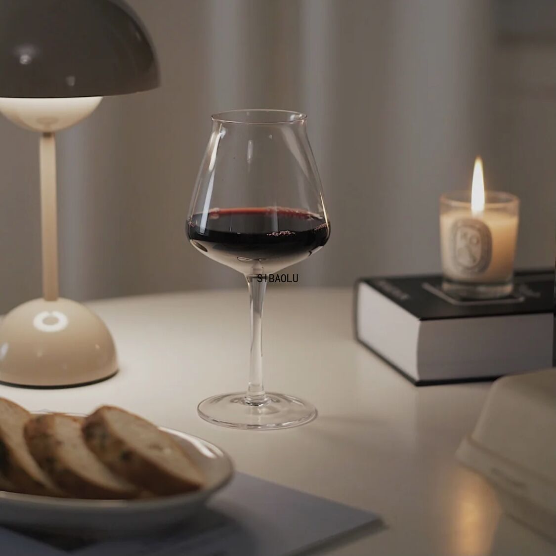 Copa con olor a fragancia, copa de vino tinto con personalidad creativa, degustación de vidrio, cerveza, casa, Hotel, taza estilo restaurante