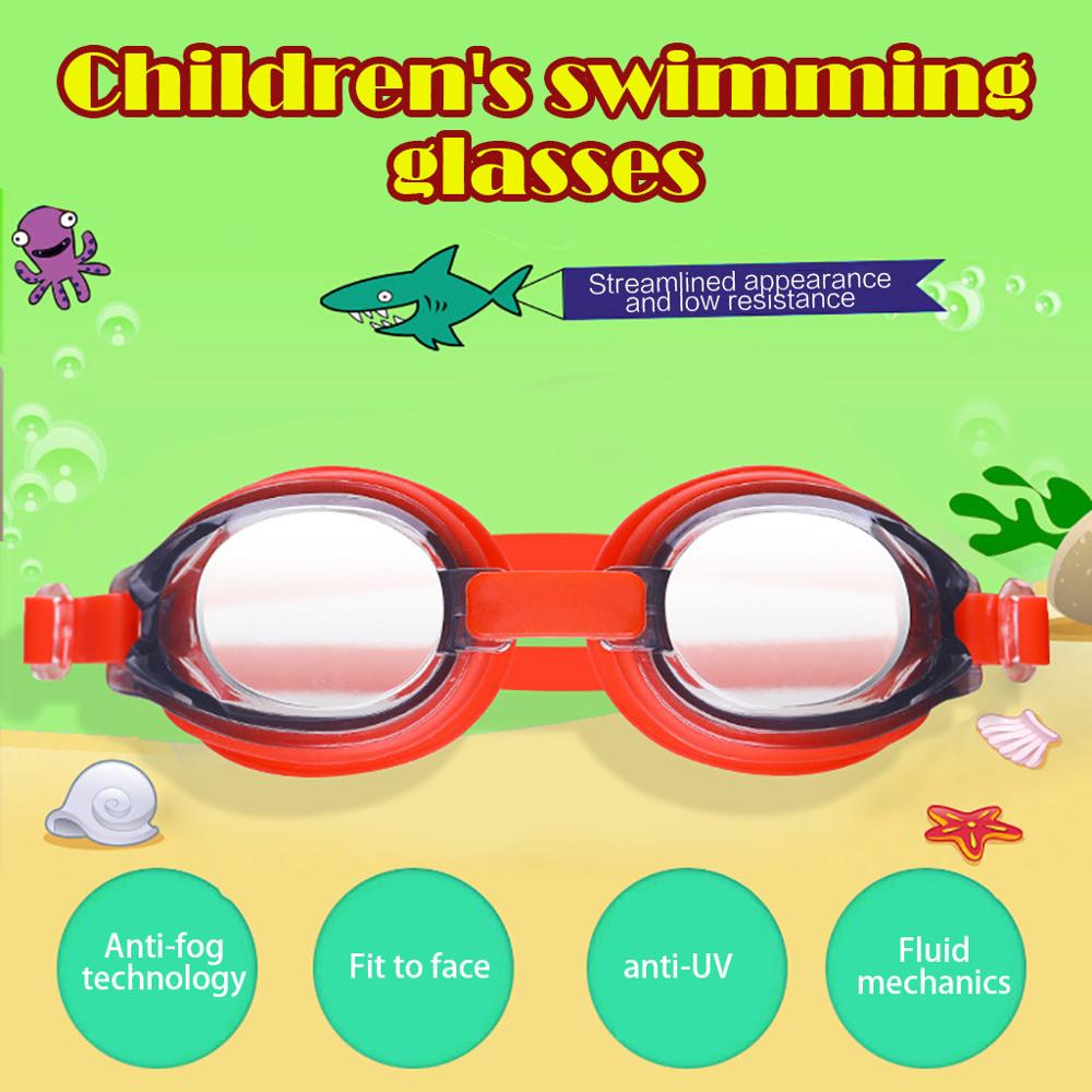 Professionele Siliconen Zwembril Geen Lekkende Anti Fog Uv Bescherming Voor Kinderen Zwembril F @