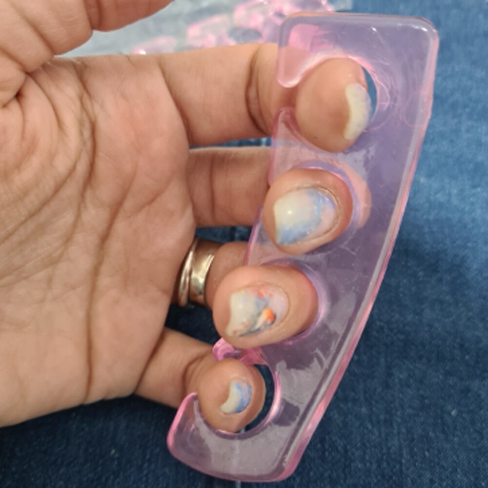 2 sztuk/partia palec u nogi separatory elastyczne miękkiego silikonu palec/palec u nogi przekładki 1 para paznokci polski Pedicure narzędzia miękkie palec u nogi separator 5 kolory