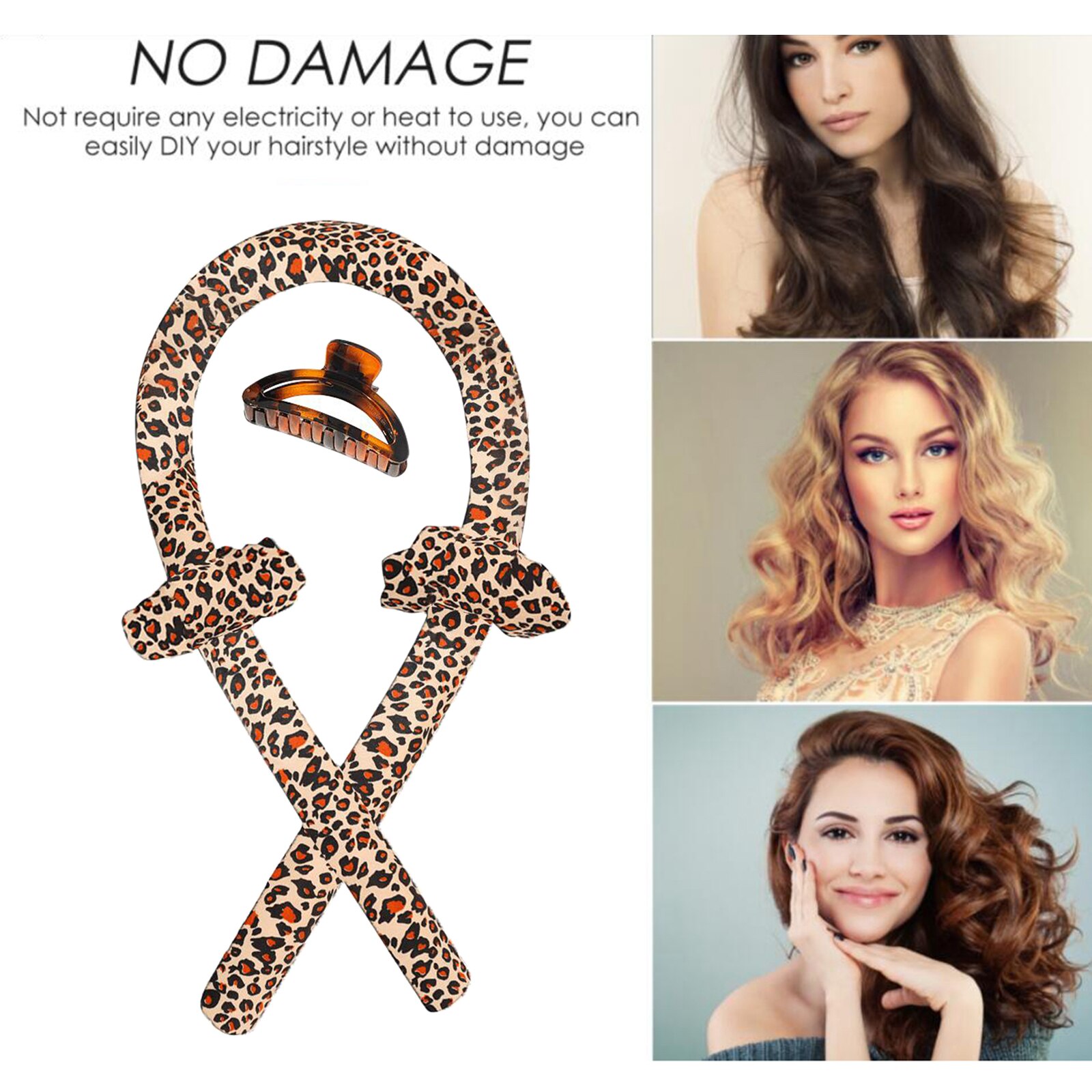 Sleeping Heatless Curling Rod Headband Wave Silk Hair Rollers Hair Styling