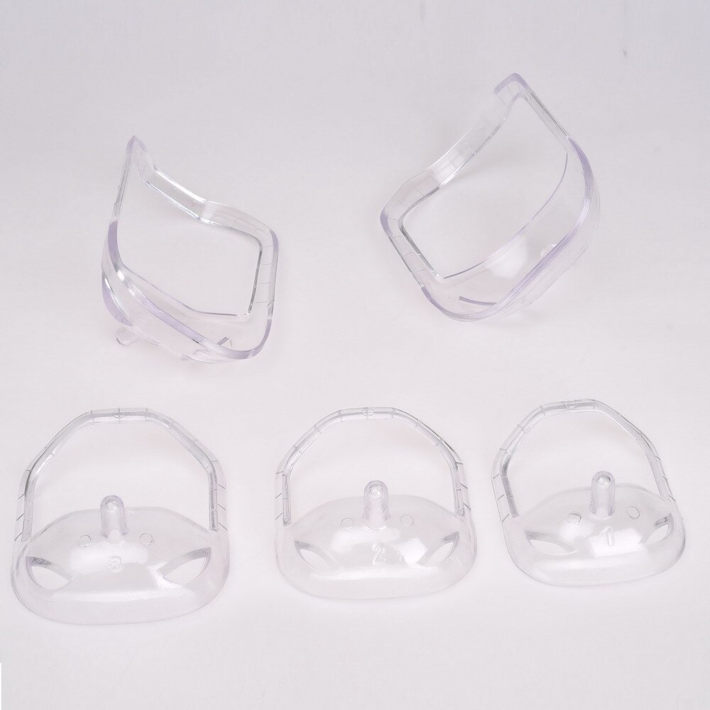 Beard Styling Tools 5 Pcs/set for Men Goatee Shaping Template Beard Shaving Face Care Modeling Tool for Husband: Clear