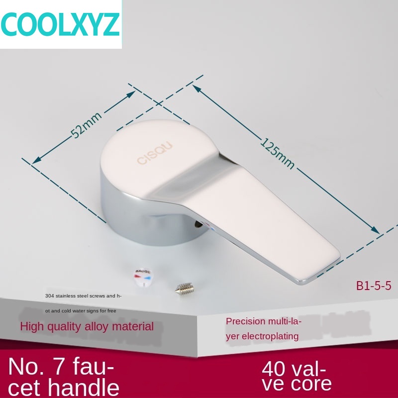 Kraan Handvat Handvat Schotel Wastafel Douche Schakelaar Wijzerplaat Warm En Koud Water 25 35 40 Spool Reparatie Onderdelen: WHITE