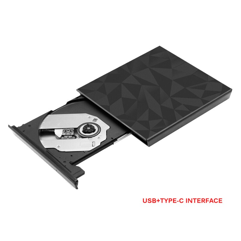Lecteur DVD USB 3.0 et type-c, graveur de CD, enregistreur de lecture-écriture à grande vitesse, lecteur externe DVD-RW