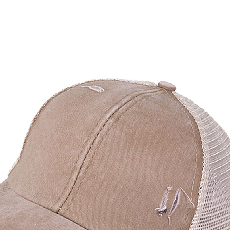 Baseball cap skygge åndbar bomulds hestehale hat hovedbeklædning udendørs sportshue