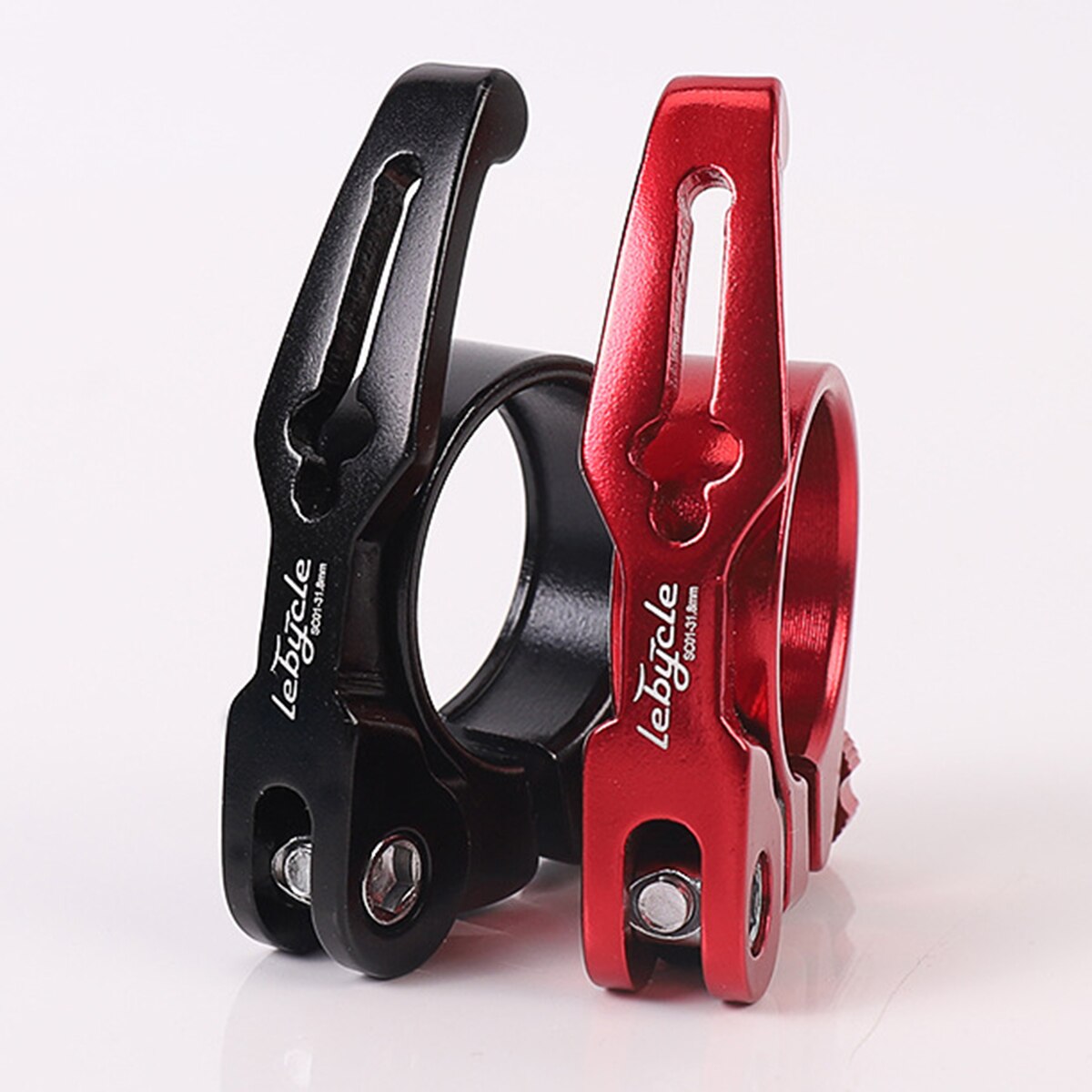 Legering mtb mountainbike bult sadelstolpsklämma 31.8/34.9mm för 27.2/30.8/31.6mm sadelrör valfri färgstorlek