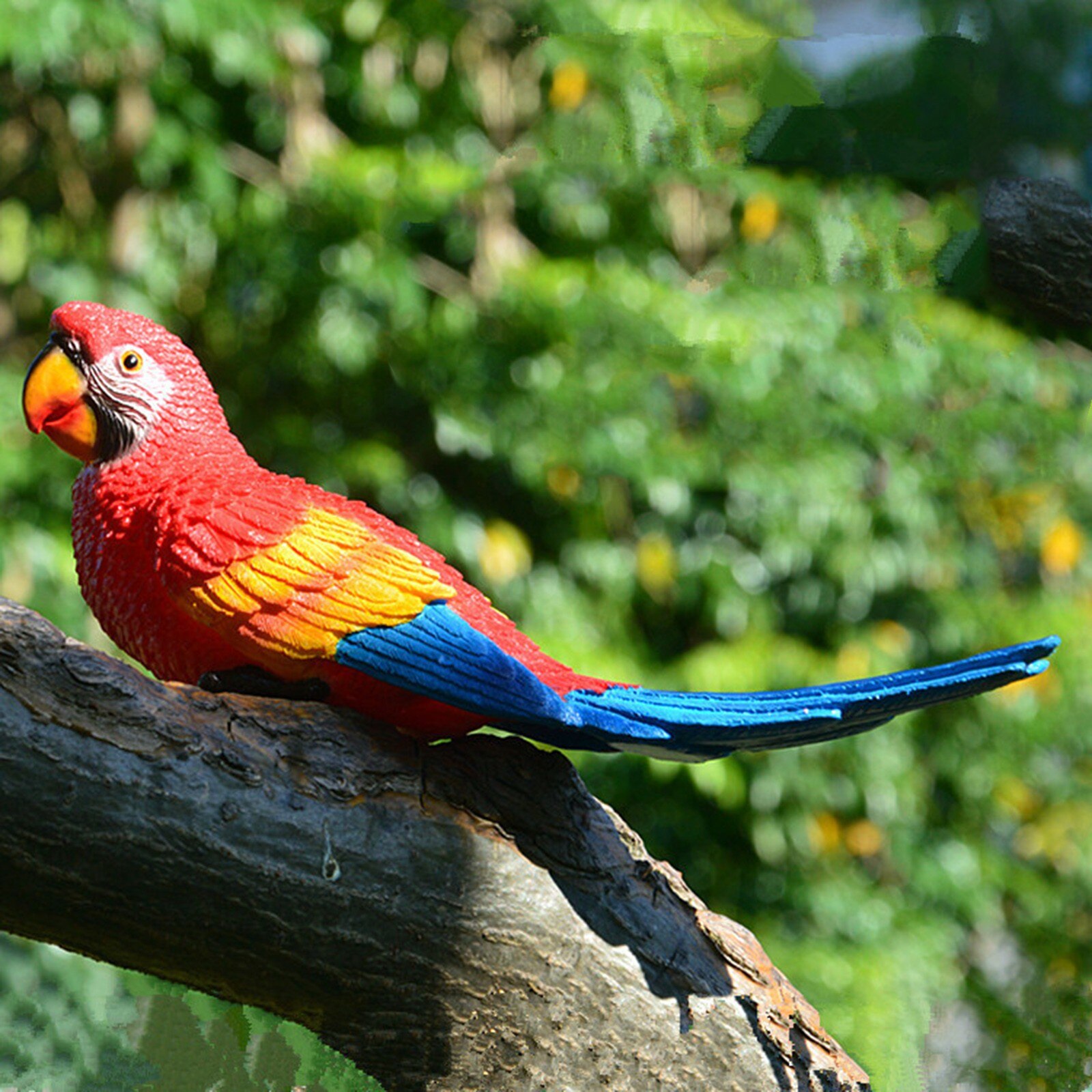 Estatua de loro colgante para decoración del hogar, estatua de loro colgante para Patio, jardín, árbol Interior, esculturas, adorno de jardín, 40 #