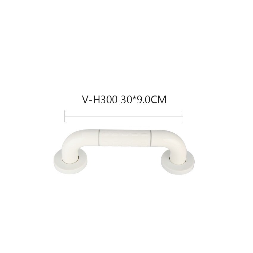 SVAVO barre d'appui d'assistance de sécurité I forme ménage Balance murale lumineuse douche toilette aide barre d'appui pour salle de bain: 300mm-White