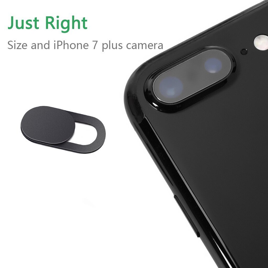 3 Pack Black Aluminum Alloy Webcam Cover Camera Privacy Sticker for Phone Laptop Tablet T1