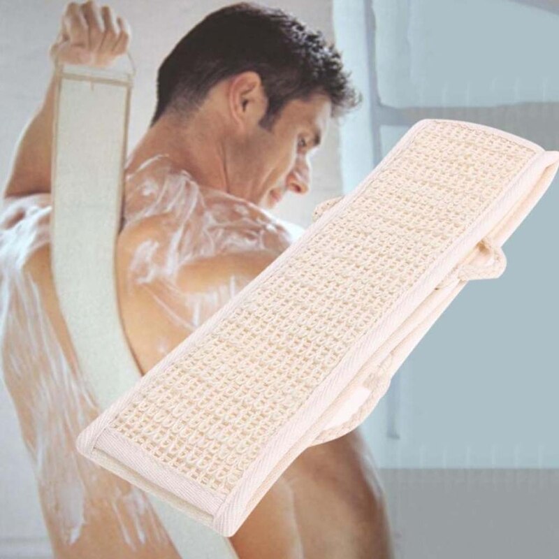 70cm Natural Loofah Back Scrubber Washer Shower Exfoliating Body Deep Cleaning Double Sided Massage Bath Sponge Bathroom Accesso