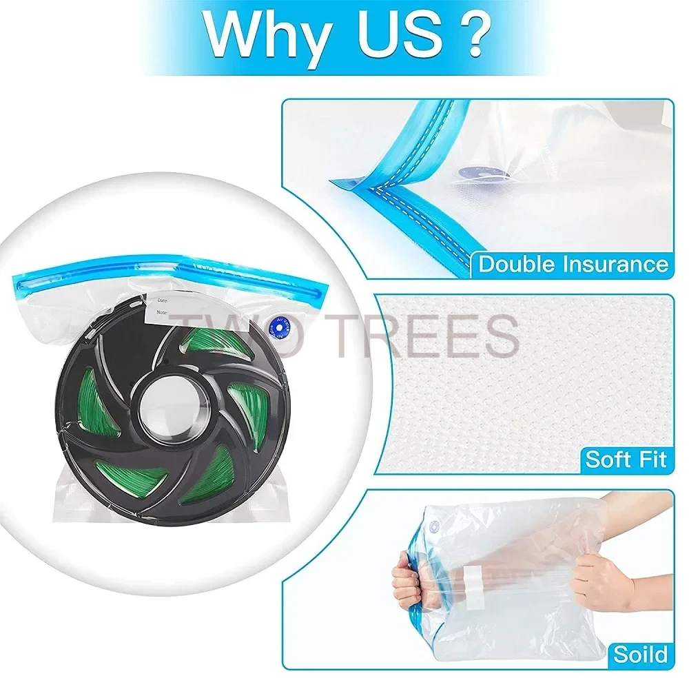 Sac sous vide imprimé 3D, sèche-filament PLA ABS TPU PETG, sac de rangement de Filament, sécurité, résistant à l'humidité, accessoires d'impression 3D