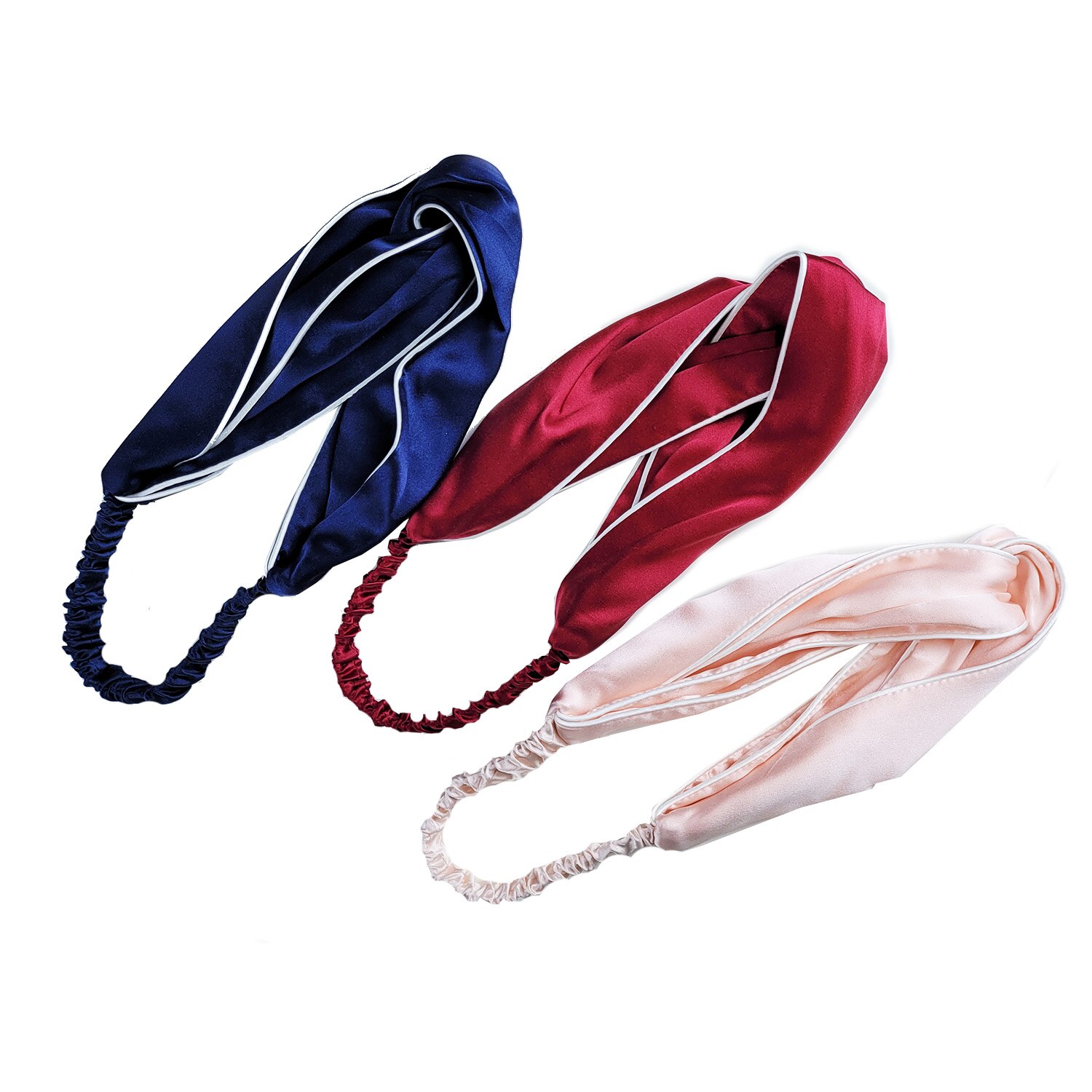 Suyareplsauna-Bandeau uni rose marine pour femme, véritable bandeau pour filles, accessoires pour cheveux, 100%