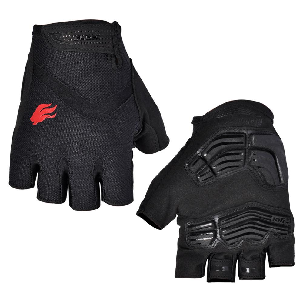 Gants de vélo courts en Gel d'origine gants de vélo de montagne vtt à demi-doigt gants de vélo de descente: Black / XL