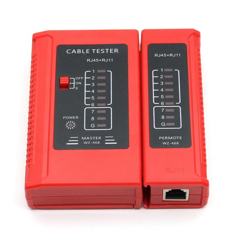 Ethernet Kabel Belangrijkste Remote Seriële Test Netwerk Rj45 Tester Tool Draad RJ11 Rj12 8P 6P Lijn Telefoon 8p8c 6p4c