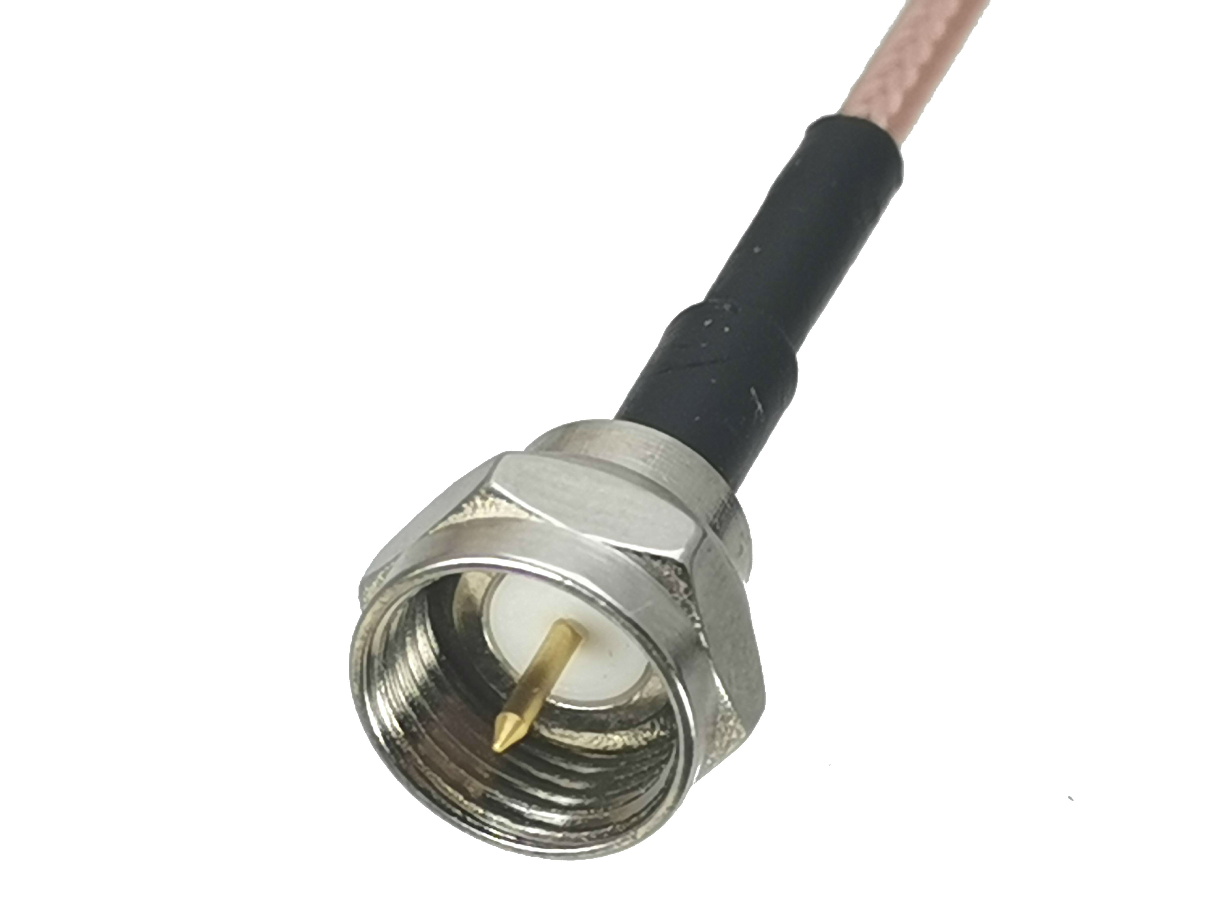 1pcs RG316 Cable F TV Male Plug to SMA Male Plug Connector RF Coaxial Pigtail Jumper Adapter Straight 4inch~10FT
