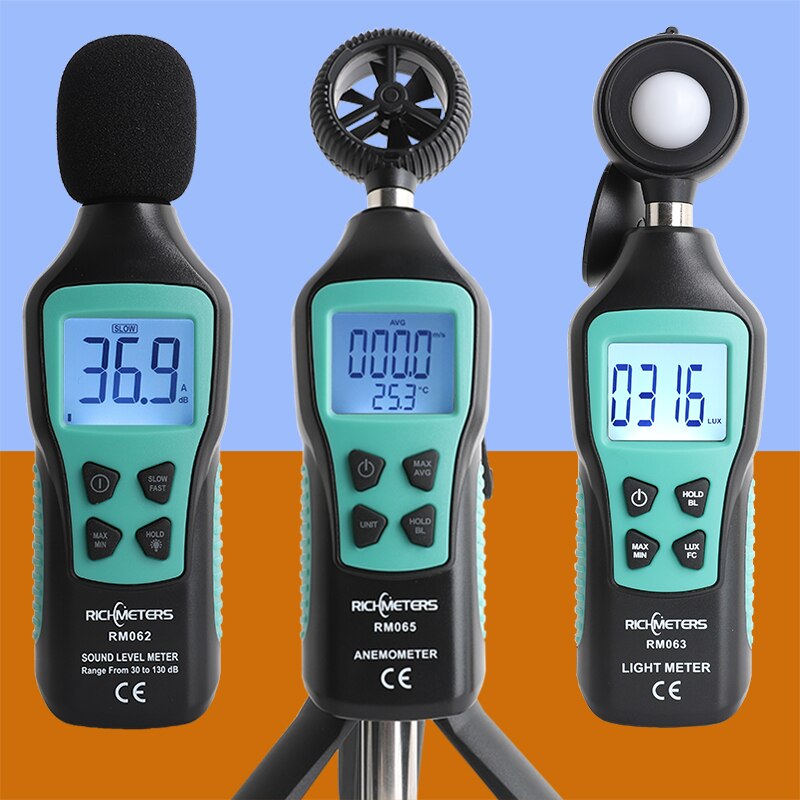 Digital Anemometer Wind Chill Tester tachometer Wind Speed Unit Meter Air Velocity