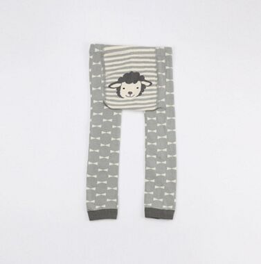 Meisjesbroeken, leggings, grote pp-broeken, babyleggings, peuterleggings, kinderkleding, babybroeken, cartoonprint, gebreide busha pp-broek: Baby leggings grijs s