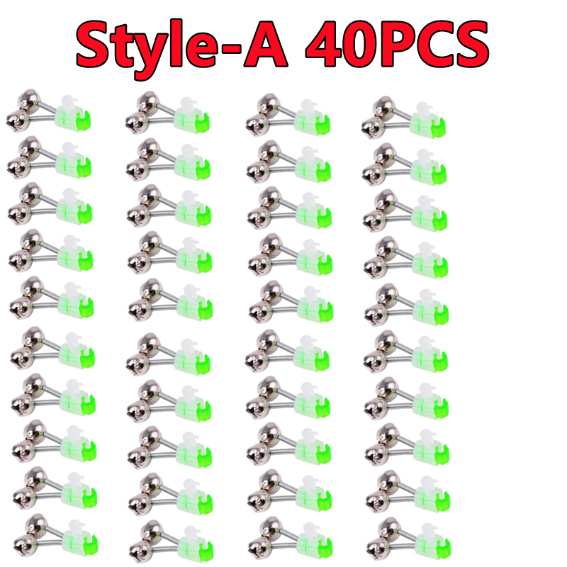 50-5PCS Dubbele Bellen Vissen Indicator Aas Alarm Luid Geluid Alert Bell Clips Nacht Hengel Bell visgerei Outdoor Vissen Bel: WHITE