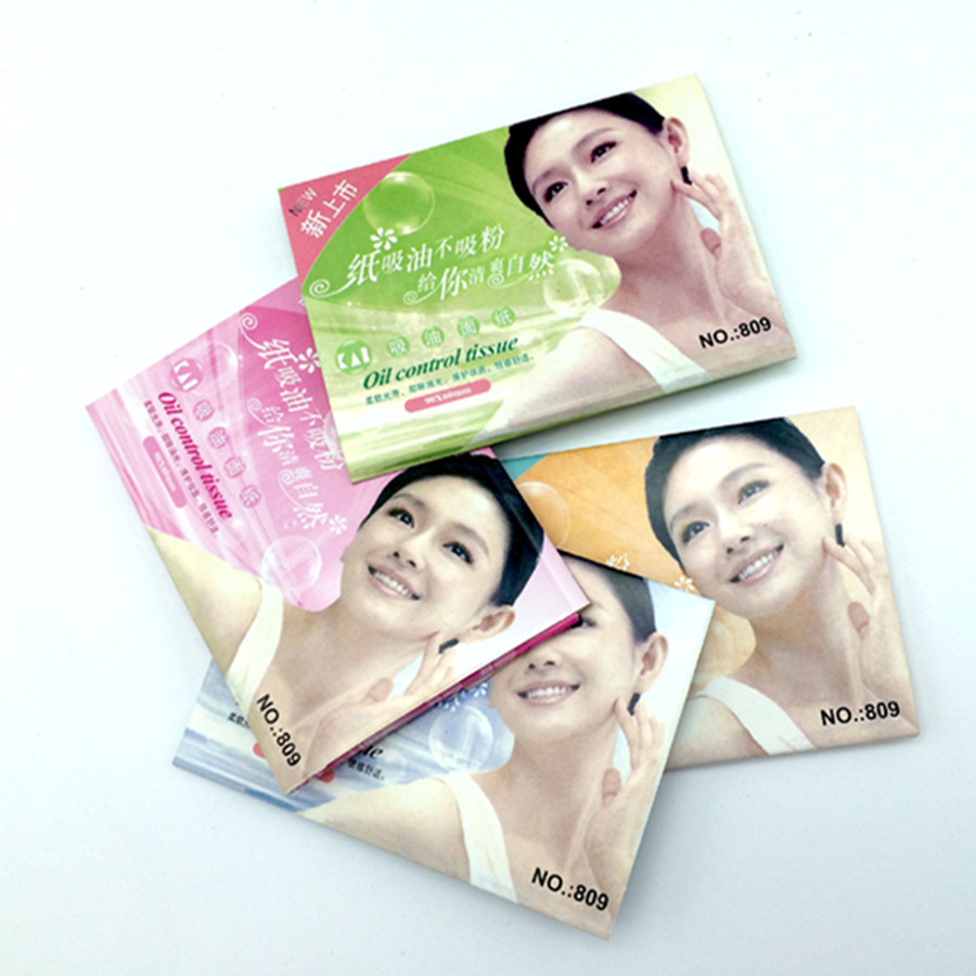 5 pack/250 pcs Facial Olie vloeipapier Gezicht absorberende olie vel olie controle film Gezicht Helder en Schoon