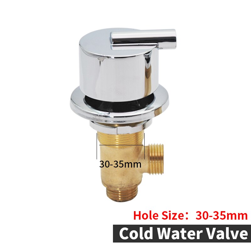 Brass Bathtub Waterfall Tap Diverter 2 Way Switch Control Valve For Shower Mixer Faucet Shower Bath Cascade Waterfall Bathroom: WF-101-Cold Valve