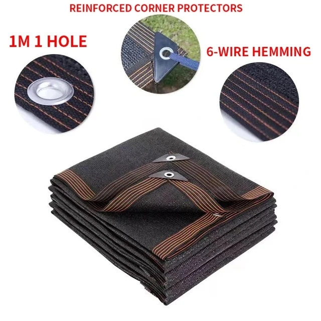 Beige shading net, UV protection, plant shed, outdoor sunshade umbrella, mesh cloth, HDPE sunscreen cloth: 3*3M / Red