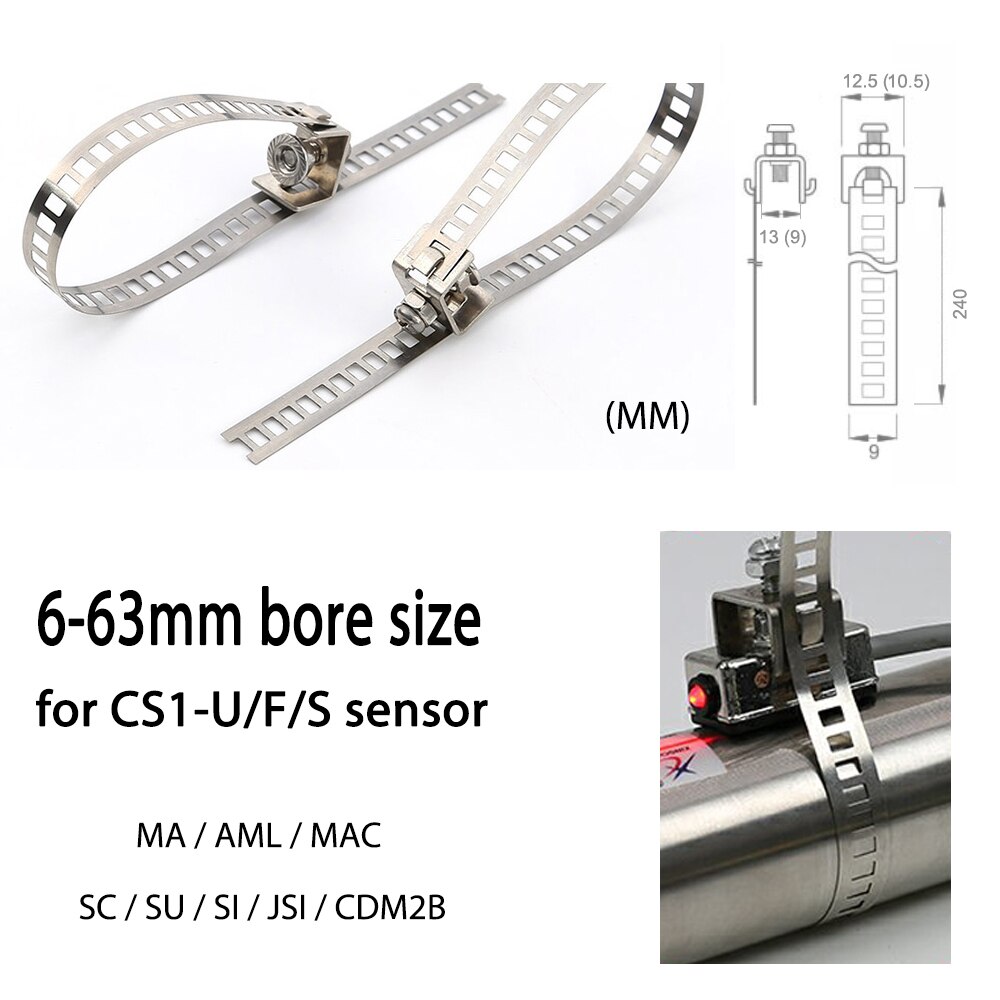 Longwe monteringsbeslag tilbehør til pneumatisk magnetisk luftcylindersensor  cs1- u-fs cmsg d -c73