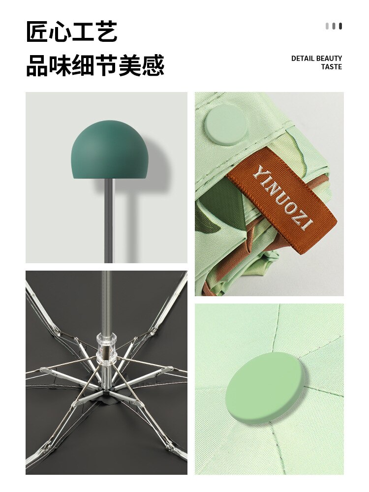 Capsule paraplu fruit zonnebrandcrème mini tas paraplu.