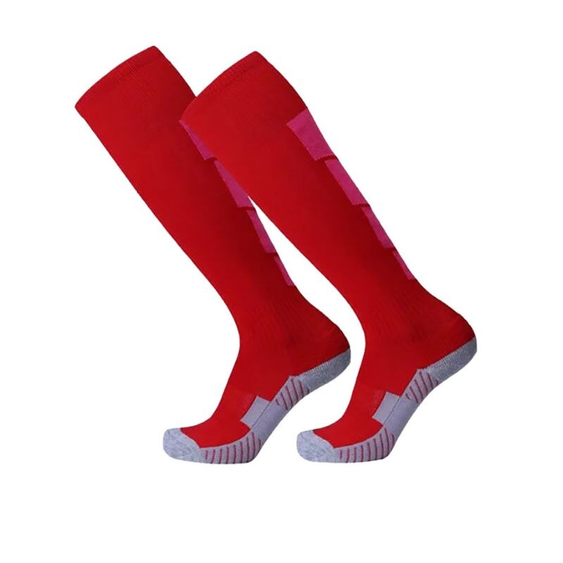 Sport Men Leg Compression Stretch Stockings Comfortable Relief Socks Football Soccer Plain Long Socks Cotton Over Knee High Sock