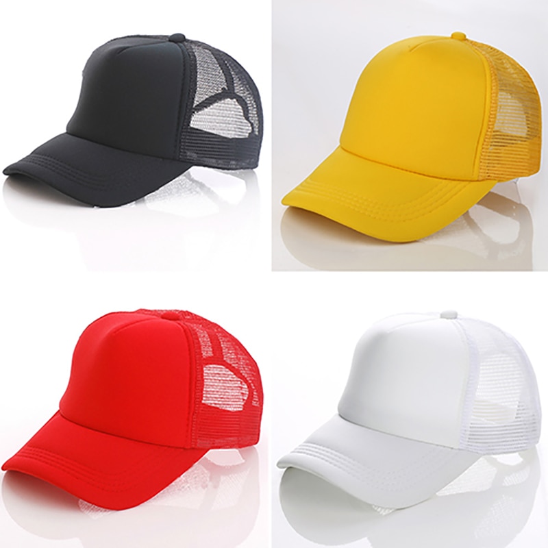 Unisex Attractive Baseball Cap Trucker Mesh Blank Visor Adjustable Sun Hat