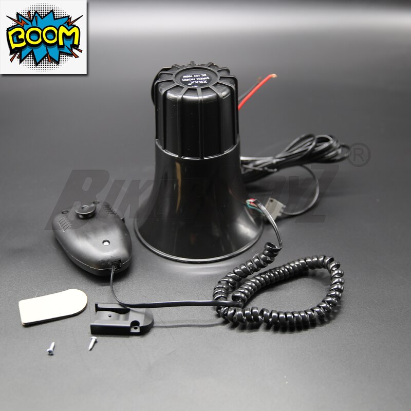 12V 100W 7 Sound Tones Loud Horn Car Truck Vehicle Speaker Warning Alarm Siren Horn Fire Loudspeaker