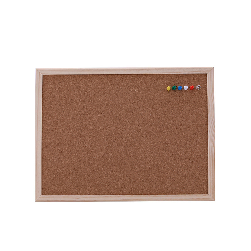 1PCS cork message board 30*40cm board Cork needle Board Combination Drawing Board Pine Wood Frame